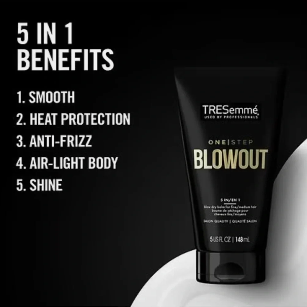 TRESemme One Step Blowout 5 In 1 Blow Dry Balm, NEW - Picture 2 of 6